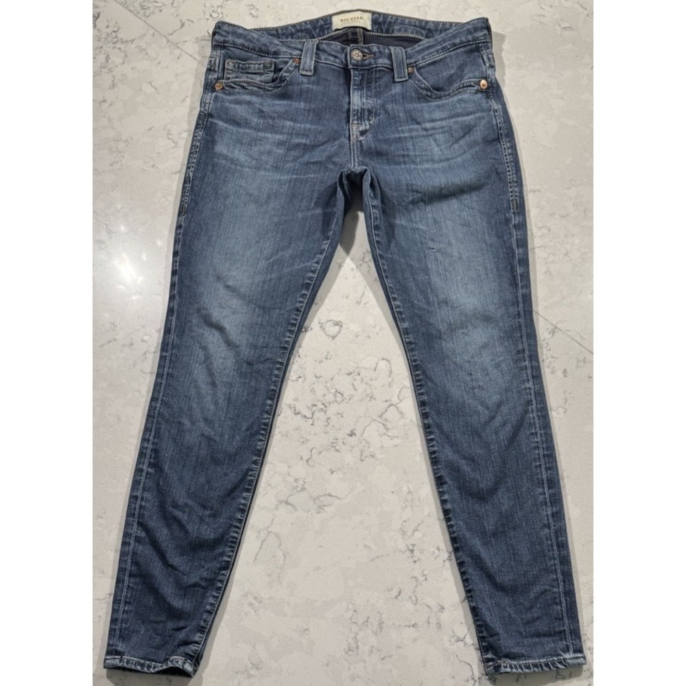 Big Star Alex Skinny Jeans Womens 31 Blue Medium Wash Stretch Denim